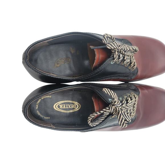 50s Vintage Dexter Two Toned Mens Dress Shoes - Picture 8 of 12